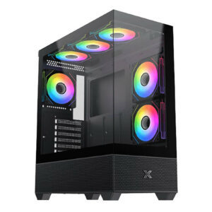 Boîtier PC ATX Xigmatek Alphard RGB verre trempé